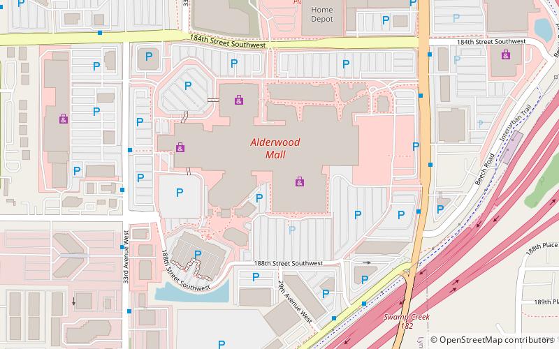 Alderwood Mall location map
