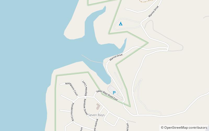 Seven Bays Marina location map