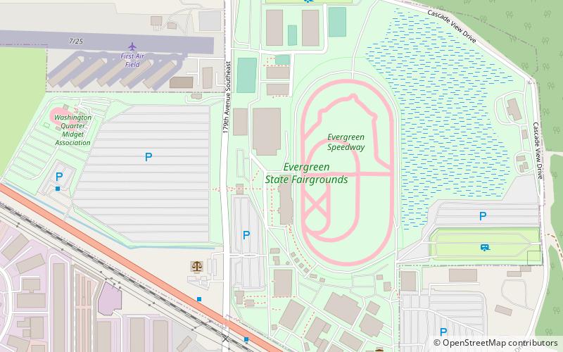Evergreen Speedway location map