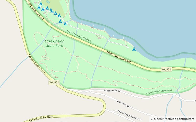 Lake Chelan State Park location map
