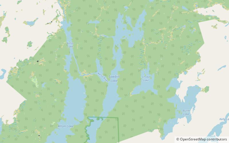 Sawbill Lake location map