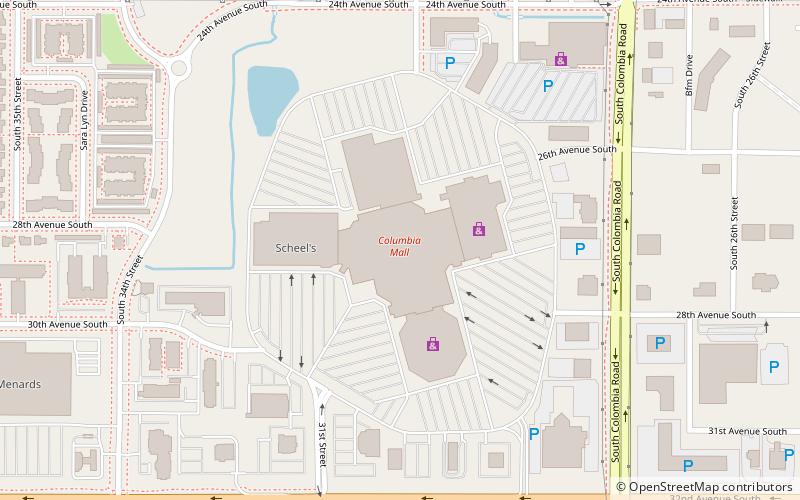 columbia mall grand forks location map