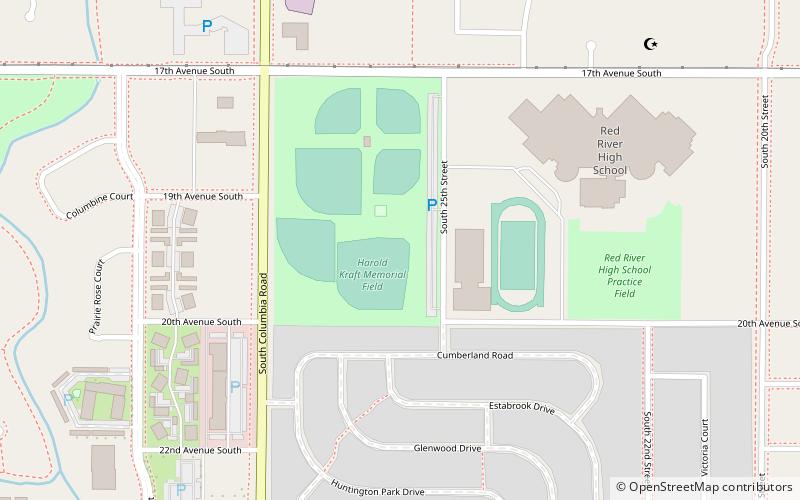 Harold Kraft Memorial Field location map