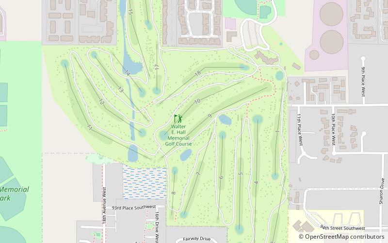 Walter Hall Golf Course location map