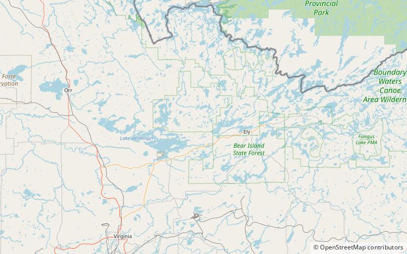 Burntside State Forest location map