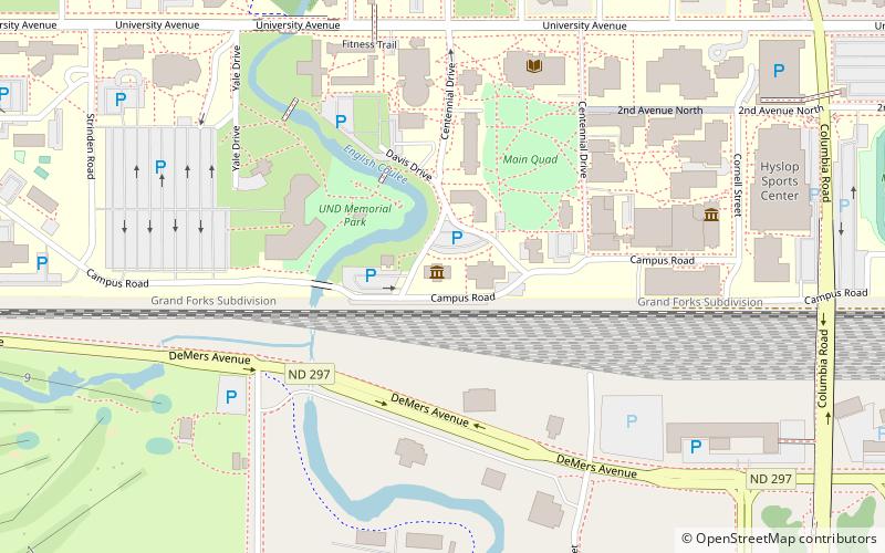 north dakota museum of art grand forks location map
