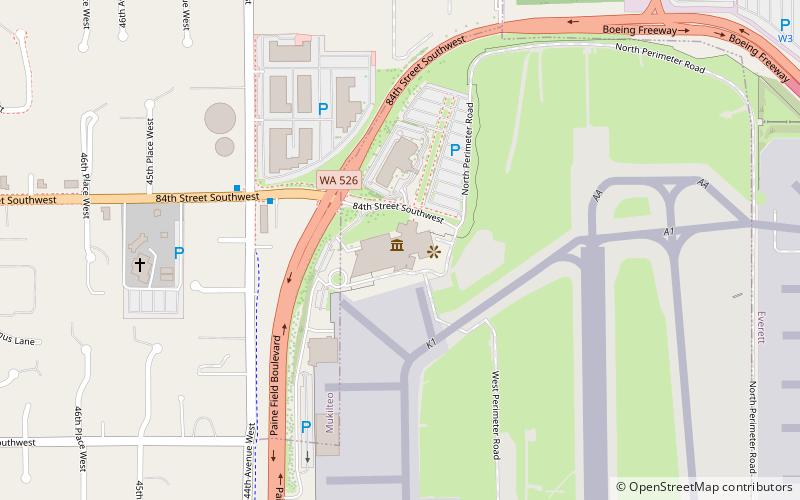 Future of Flight Aviation Center & Boeing Tour location map