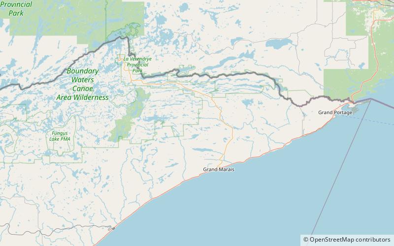 lake abita boundary waters canoe area wilderness location map
