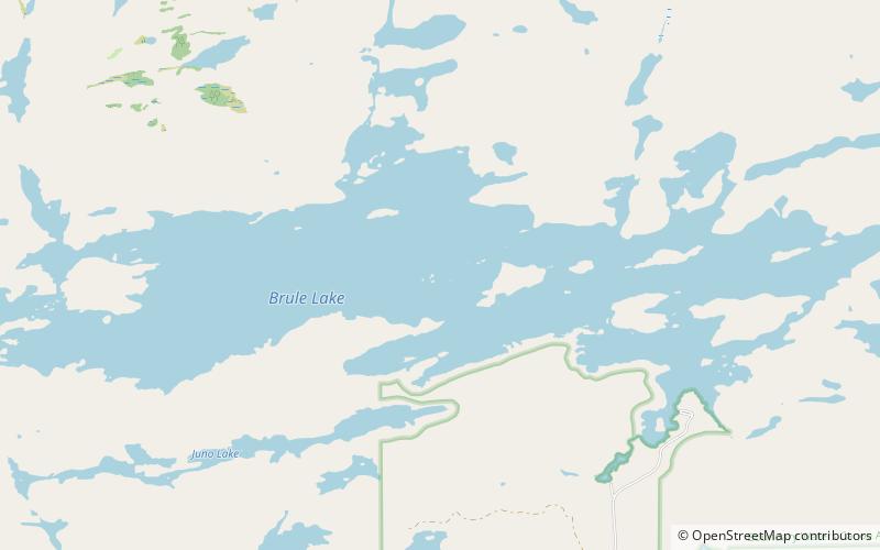 brule lake boundary waters canoe area wilderness location map