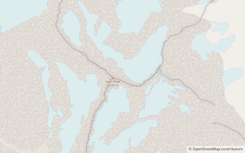 Kyes Peak location map