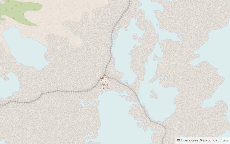 Monte Cristo Peak location map