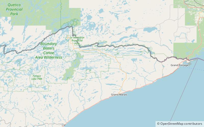 misquah hills high point boundary waters canoe area wilderness location map