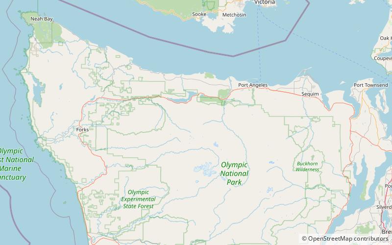 boulder lake olympic nationalpark location map