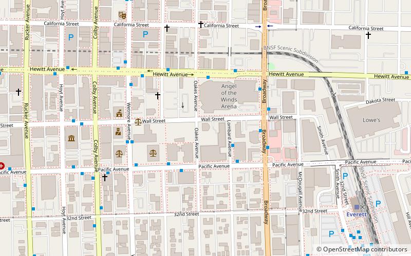 Everett Carnegie Library location map