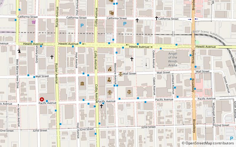 Snohomish County Courthouse location map