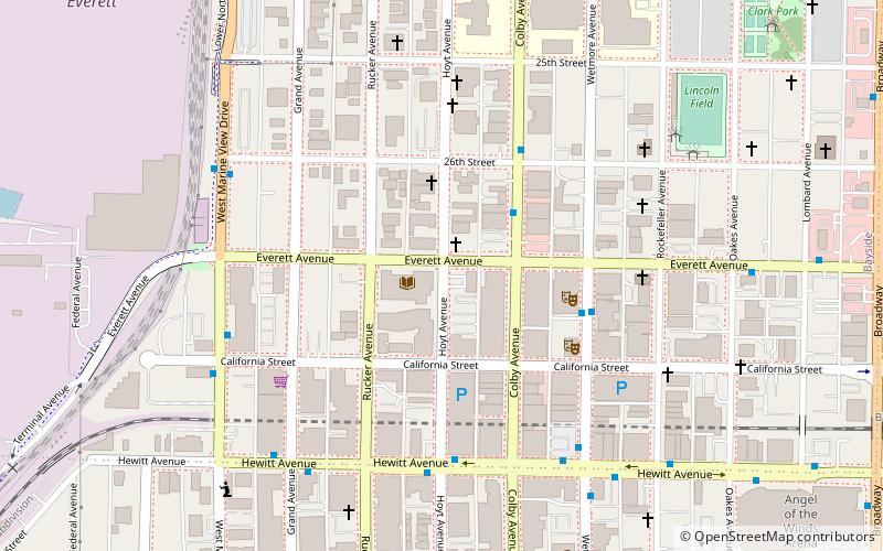 Everett Public Library location map