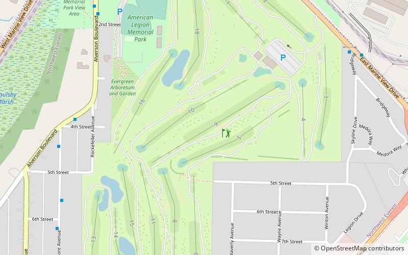 American Legion Memorial Park location map