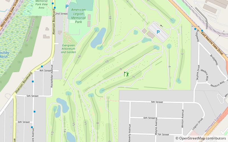 american legion memorial park everett location map