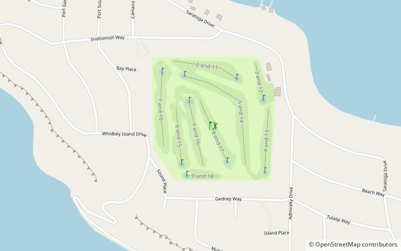 Gedney Island location map