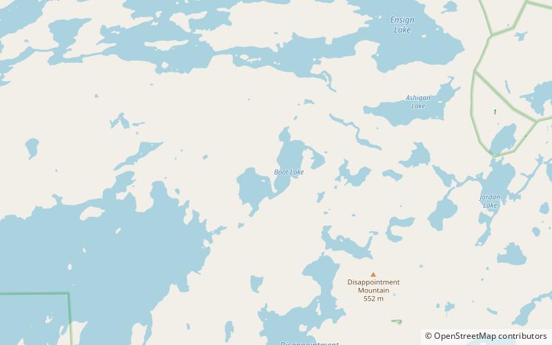 boot lake boundary waters canoe area wilderness location map