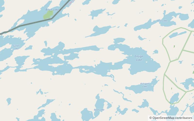 ensign lake boundary waters canoe area wilderness location map