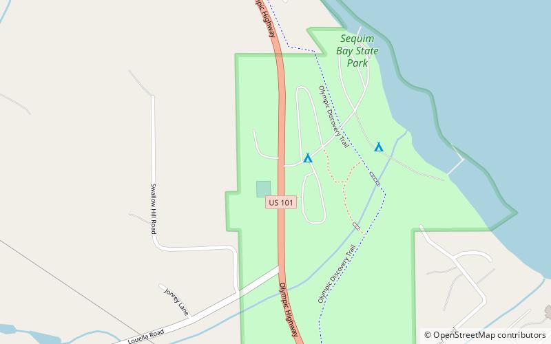 Sequim Bay State Park location map