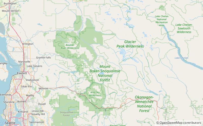 Sloan Peak location map