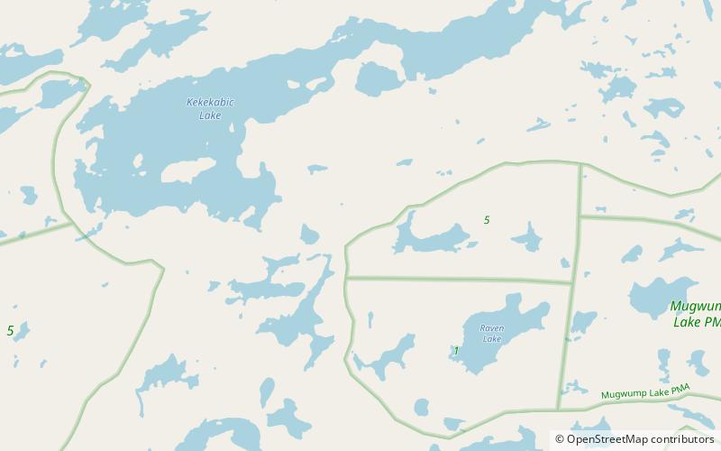Kekekabic Trail location map