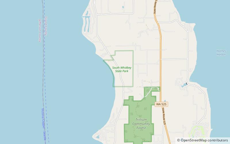South Whidbey Island State Park location map