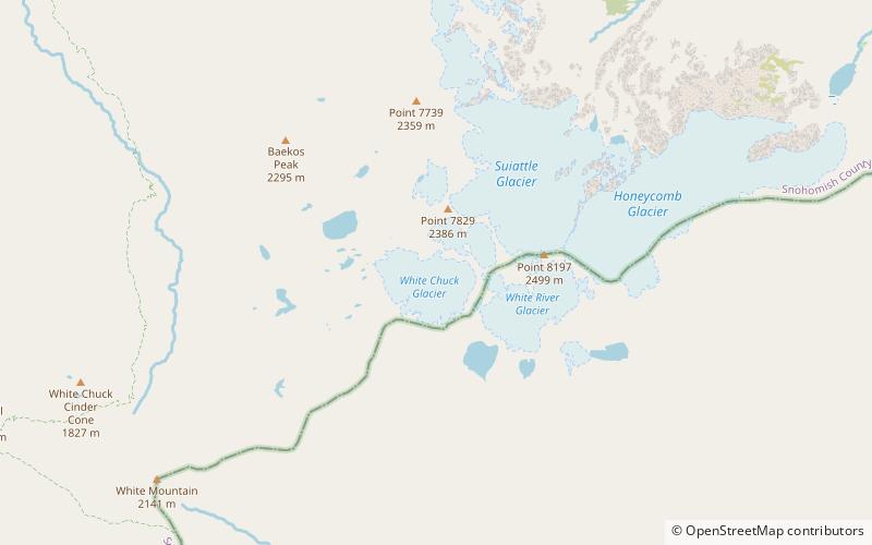 White Chuck Glacier location map