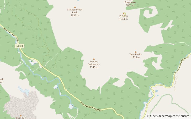 Mount Dickerman location map