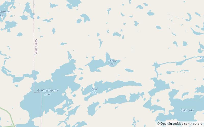 howard lake boundary waters canoe area wilderness location map