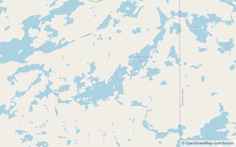 Ogishkemuncie Lake location map