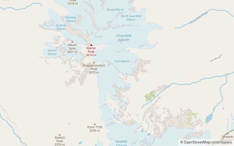 North Guardian Glacier location map