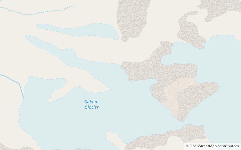 Sitkum Glacier location map
