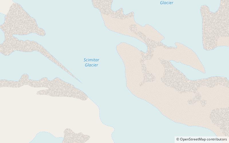Scimitar Glacier location map