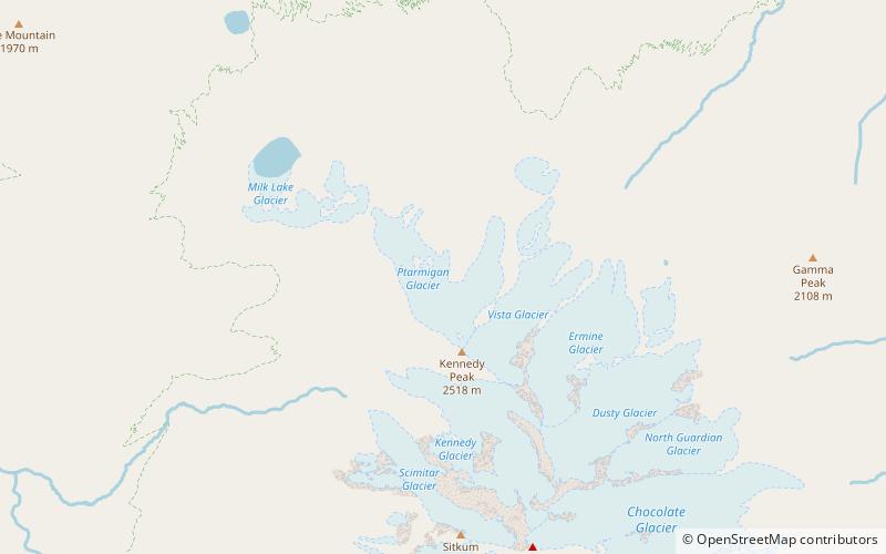 ptarmigan glacier glacier peak wilderness location map