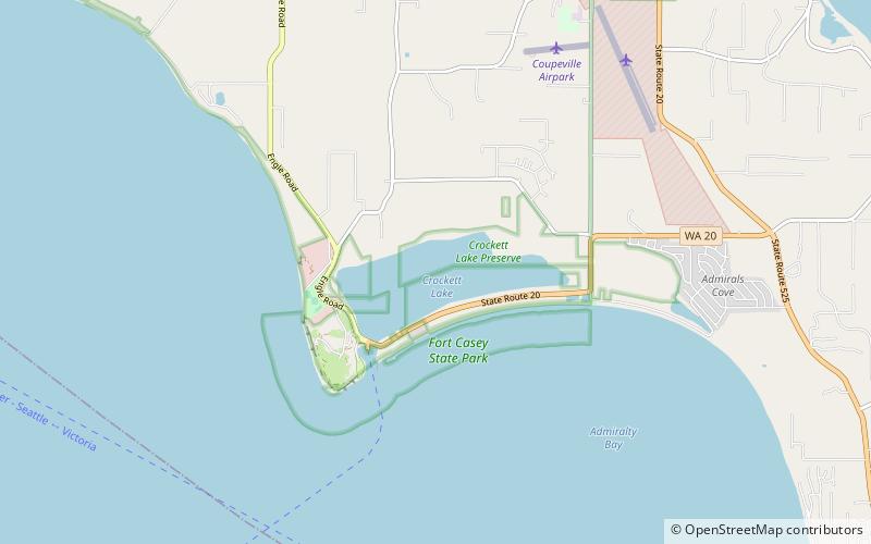 Crockett Lake location map