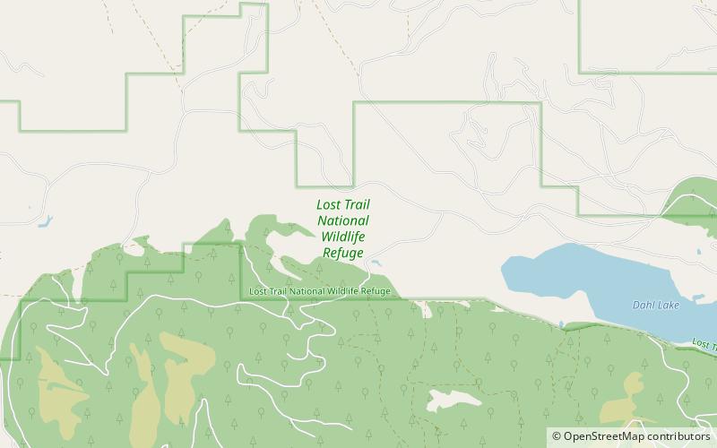 Lost Trail National Wildlife Refuge location map