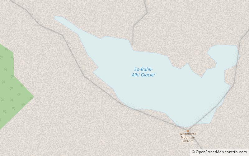 So-Bahli-Alhi Glacier location map