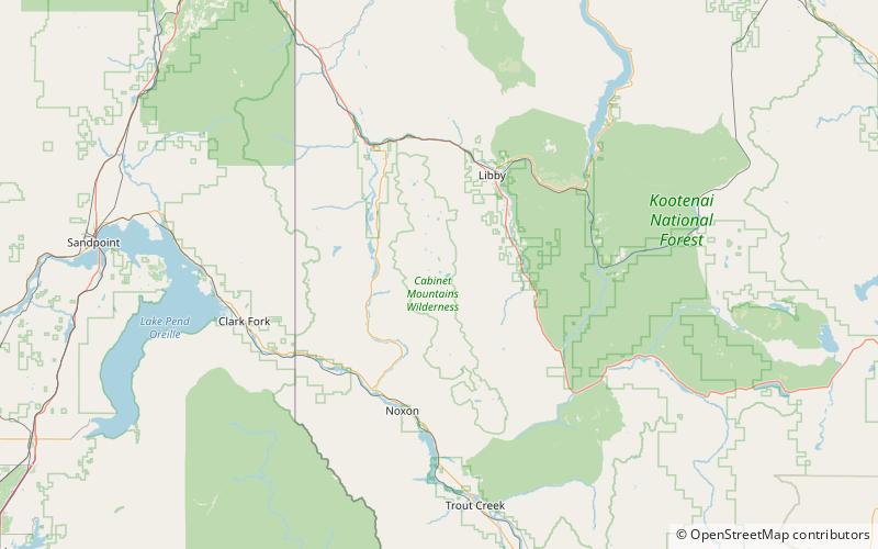 Snowshoe Peak location map