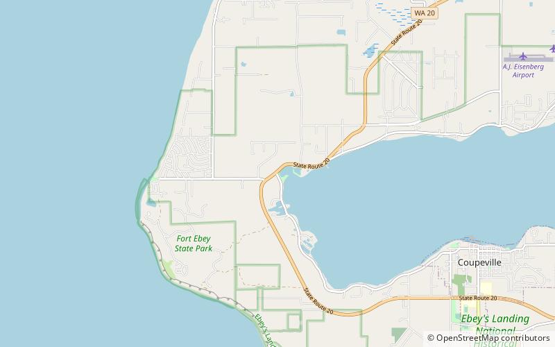 coveland fort ebey state park location map