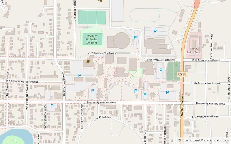 Old Main location map