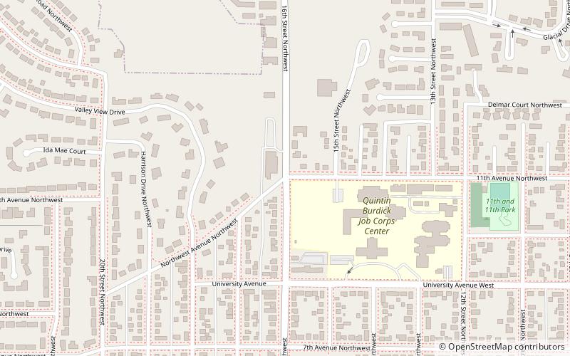 west minot location map