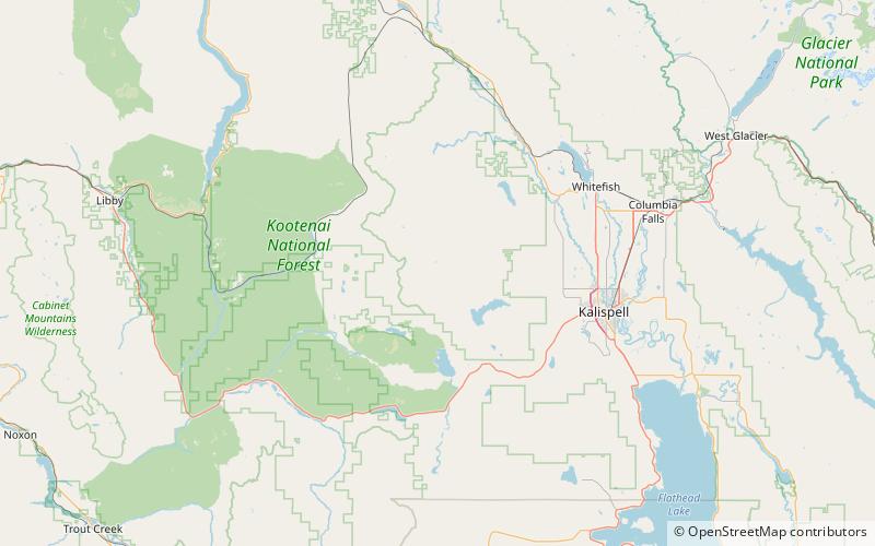 Salish Mountains location map