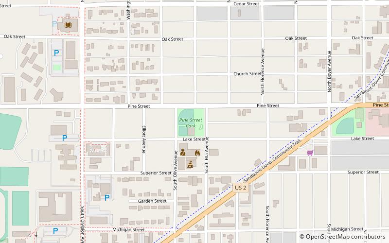 pine street park sandpoint location map