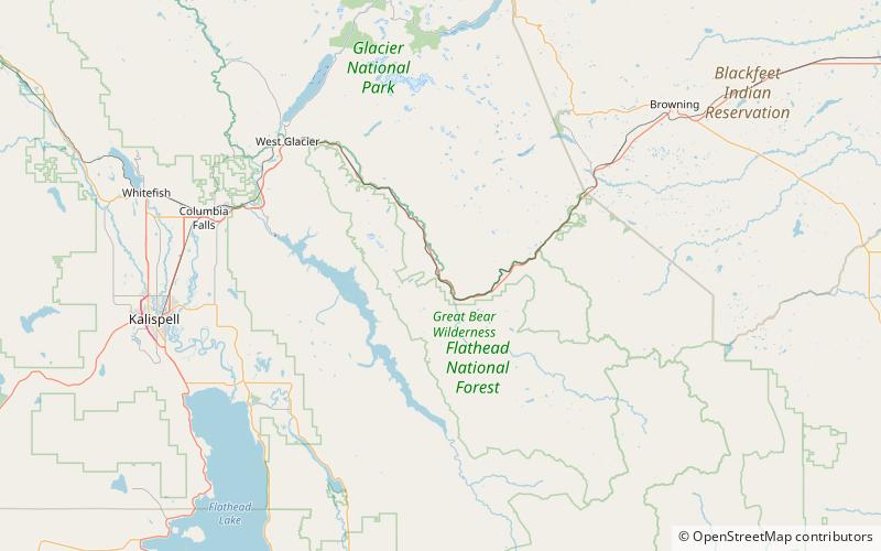 district historique de walton ranger station parc national de glacier location map