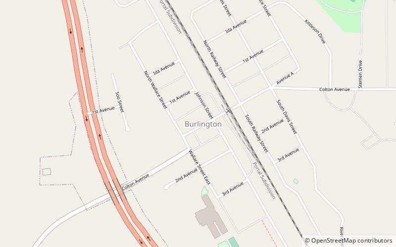 Burlington location map