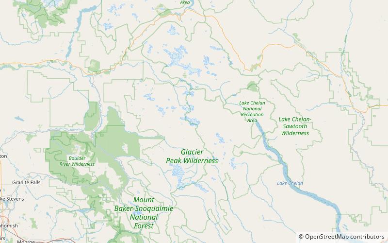 Chickamin Glacier location map