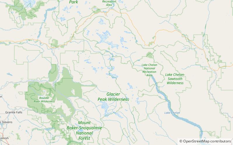 Parc national des North Cascades location map